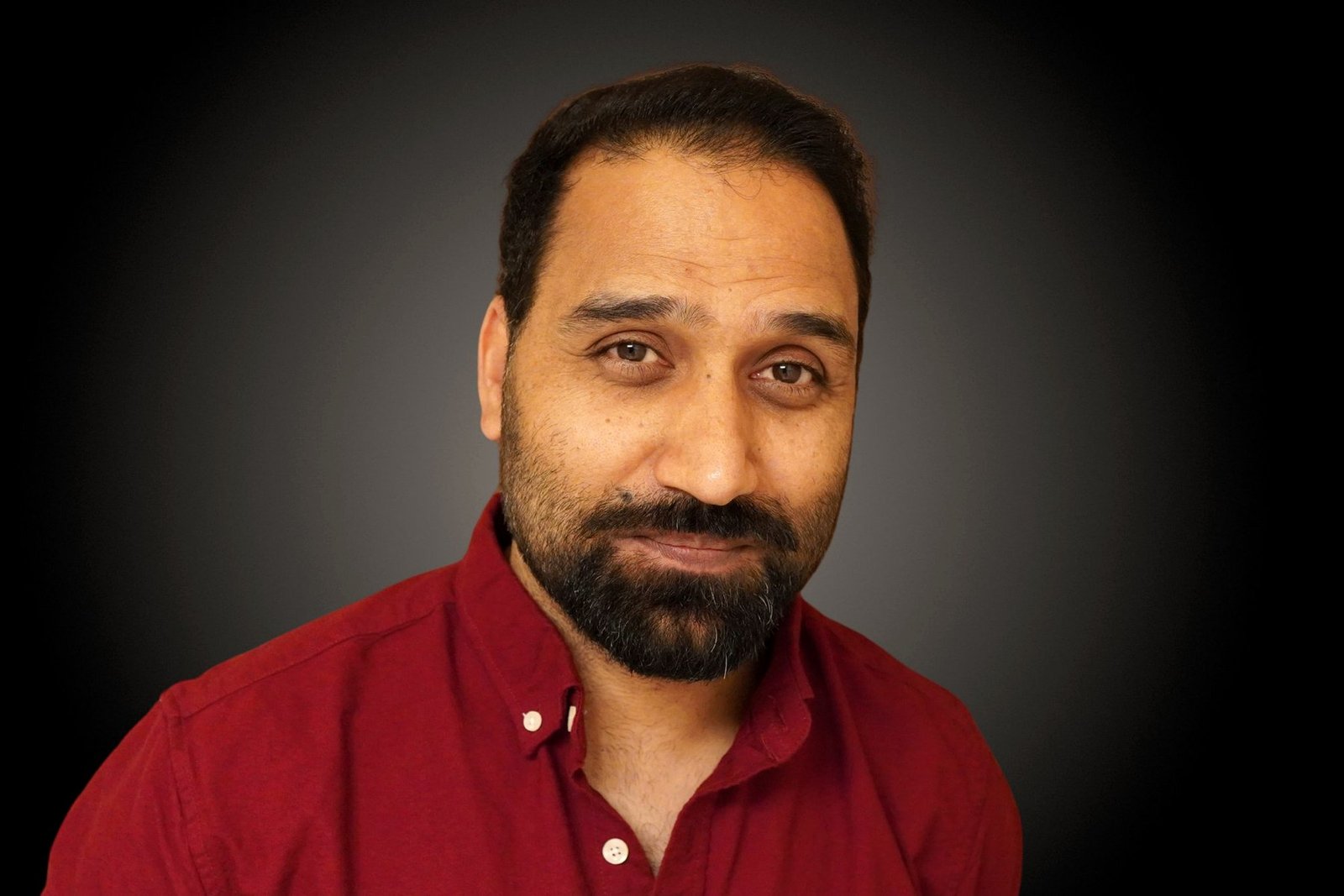 Ish in a red shirt — the clean-ish club look